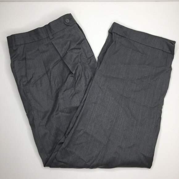 Members Mark Super 130s Men's Gray Dress Pants Slacks 100% Wool Size 42 X 30 - Picture 1 of 12